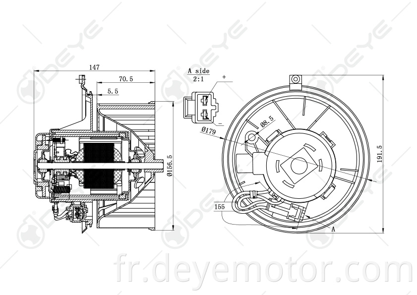 7701048753 2 moteur de soufflante automobile pour RENAULT LAGUNA II RENAULT VEL SATIS GRANDTOUR